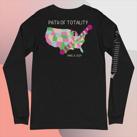 Day into Night Path of Totality Unisex Long Sleeve Tee